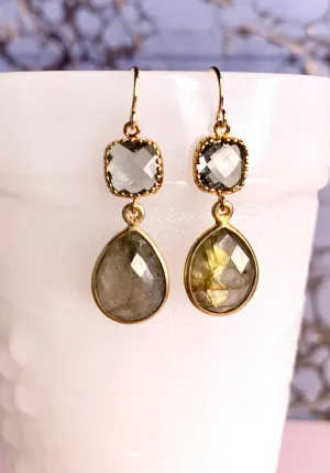 #039 Labradorite & smoky quartz