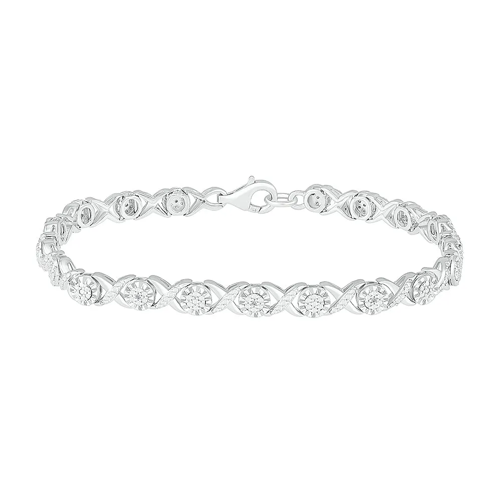 .10ctw Diamond XO Bracelet