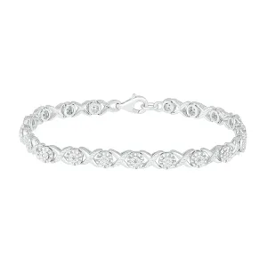 .10ctw Diamond XO Bracelet