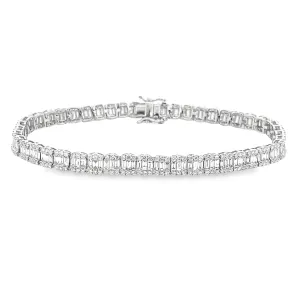 14k White Gold Diamond Bracelet