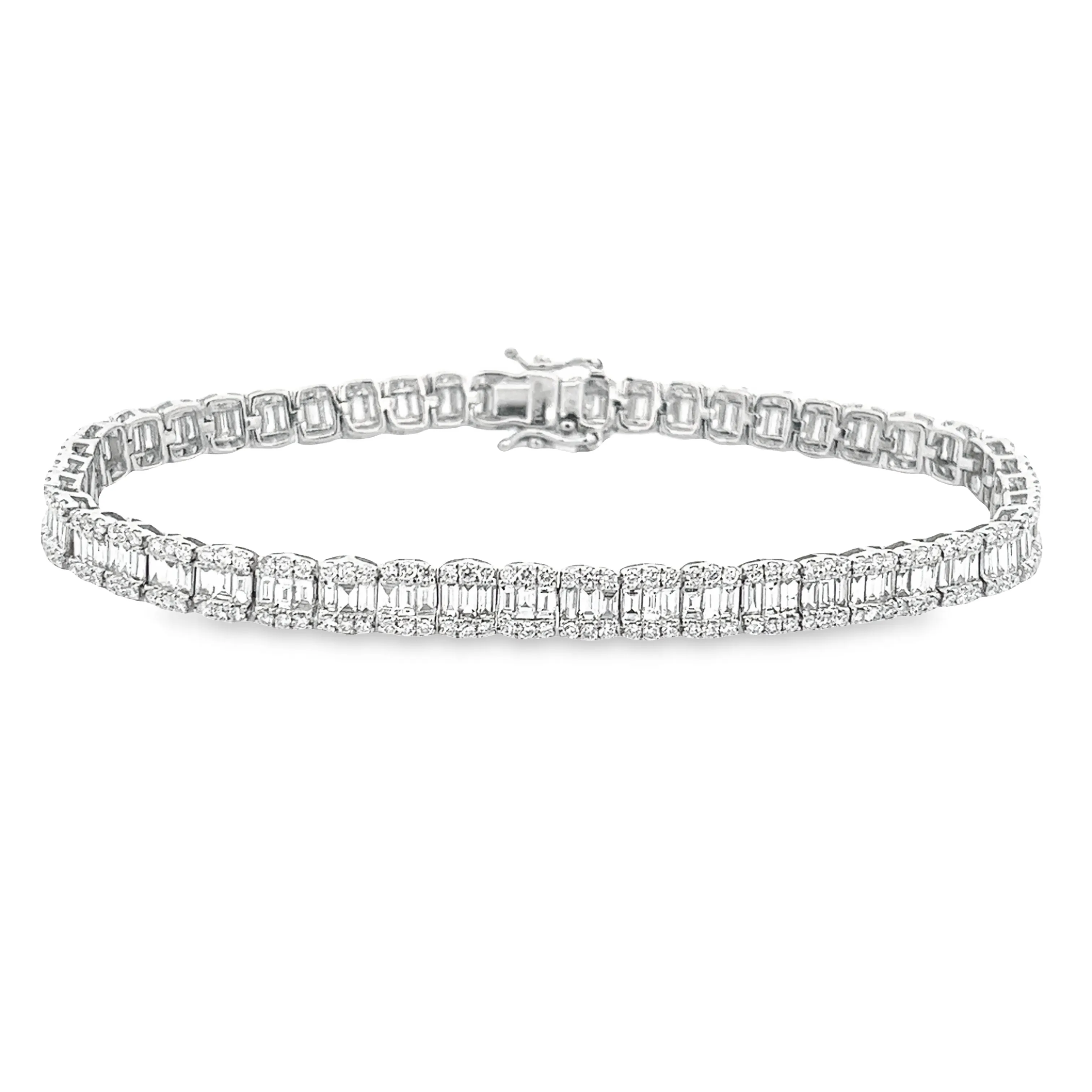 14k White Gold Diamond Bracelet