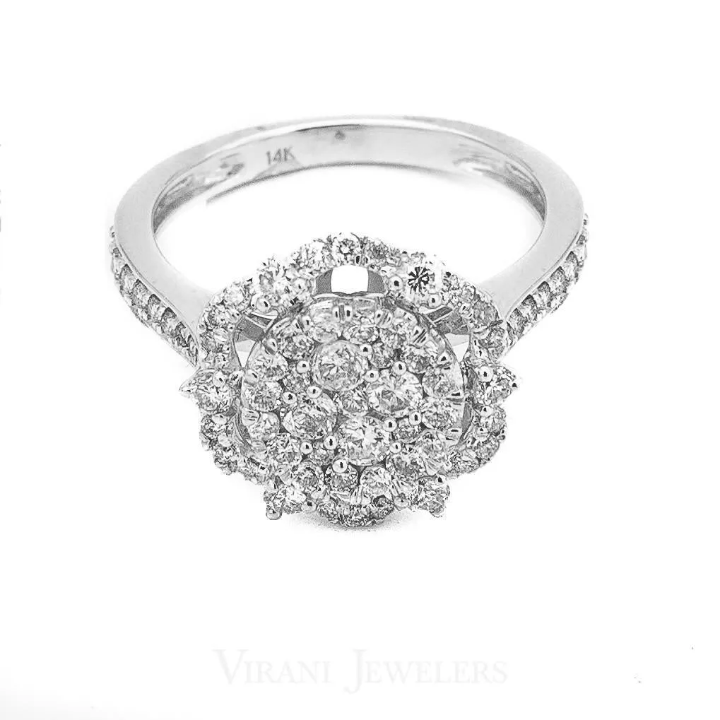 14K White Gold Diamond Ring