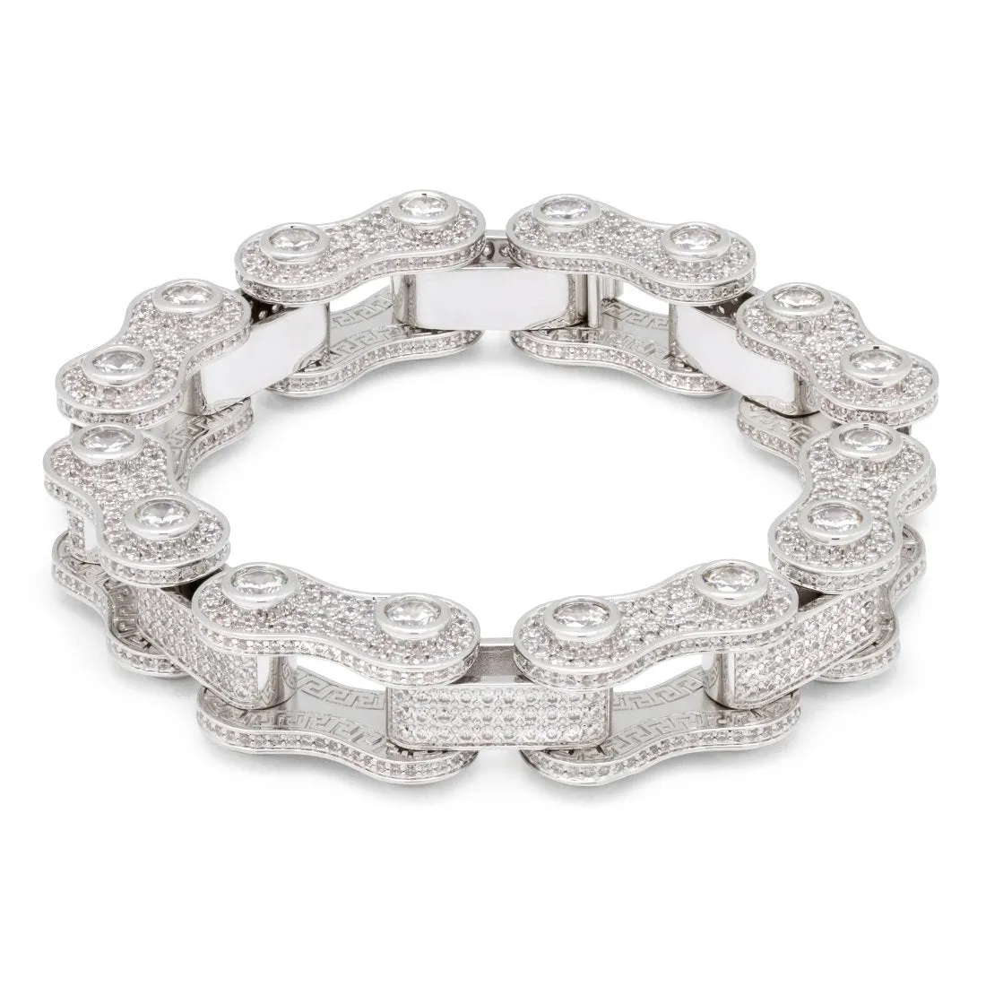 14mm Iced Bike Chain Bracelet