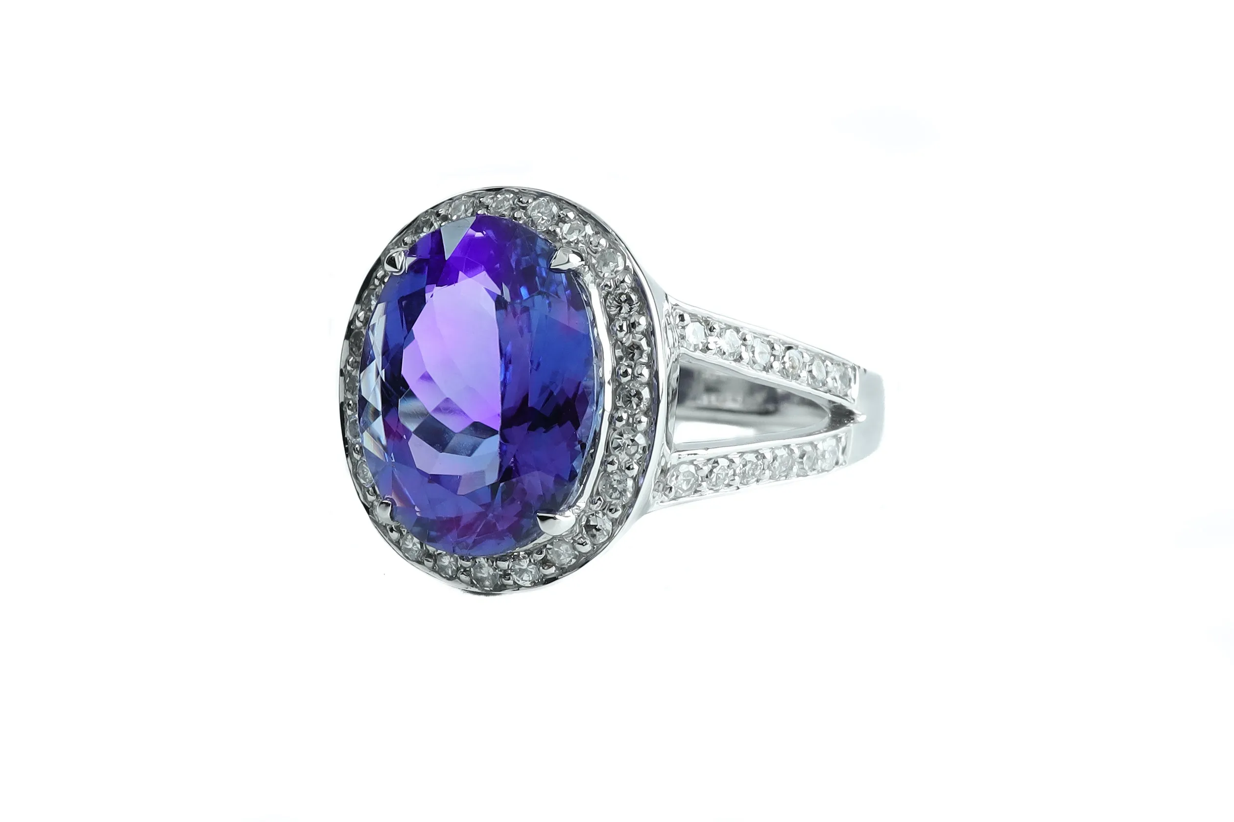 5 1/3 ct Tanzanite and Diamond Ring