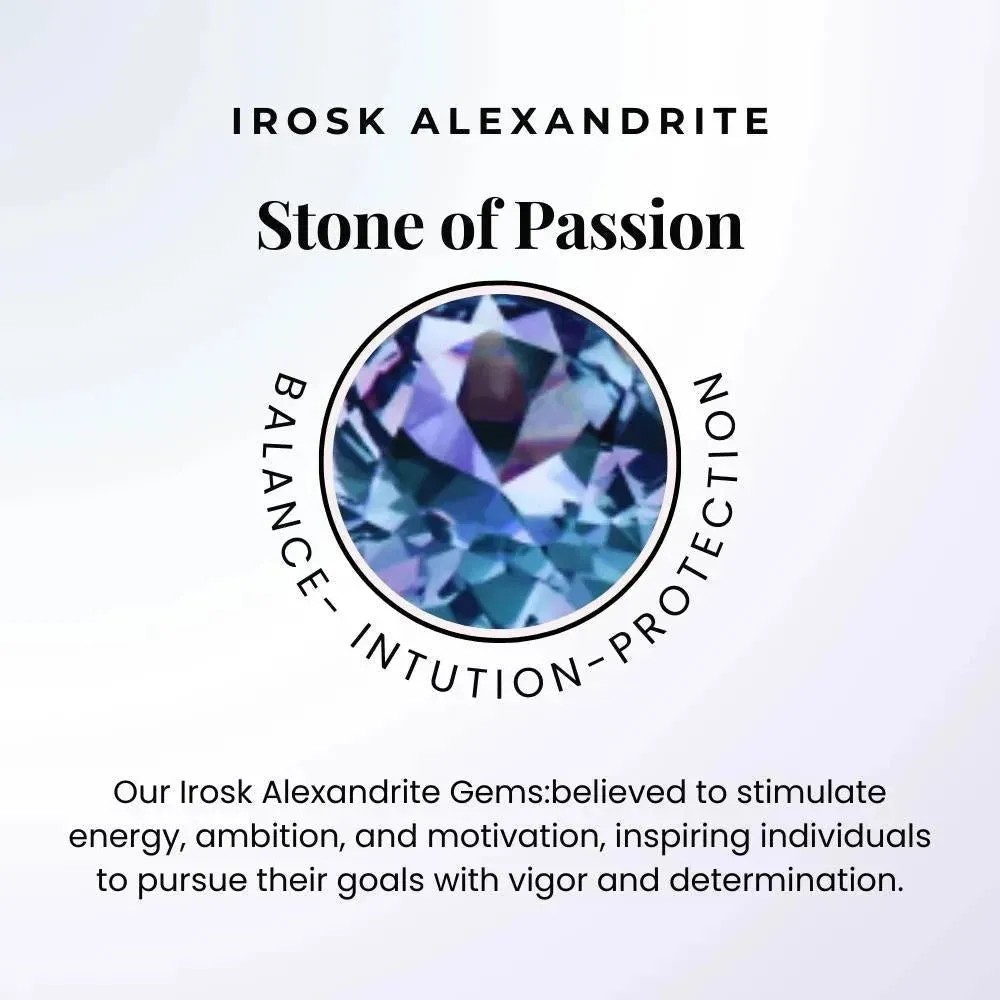 Alexandrite Heart Shape Halo Pendant Necklace in Sterling Silver - Irosk Australia®