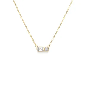 April Diamond Birthstone Necklace - Yellow Gold