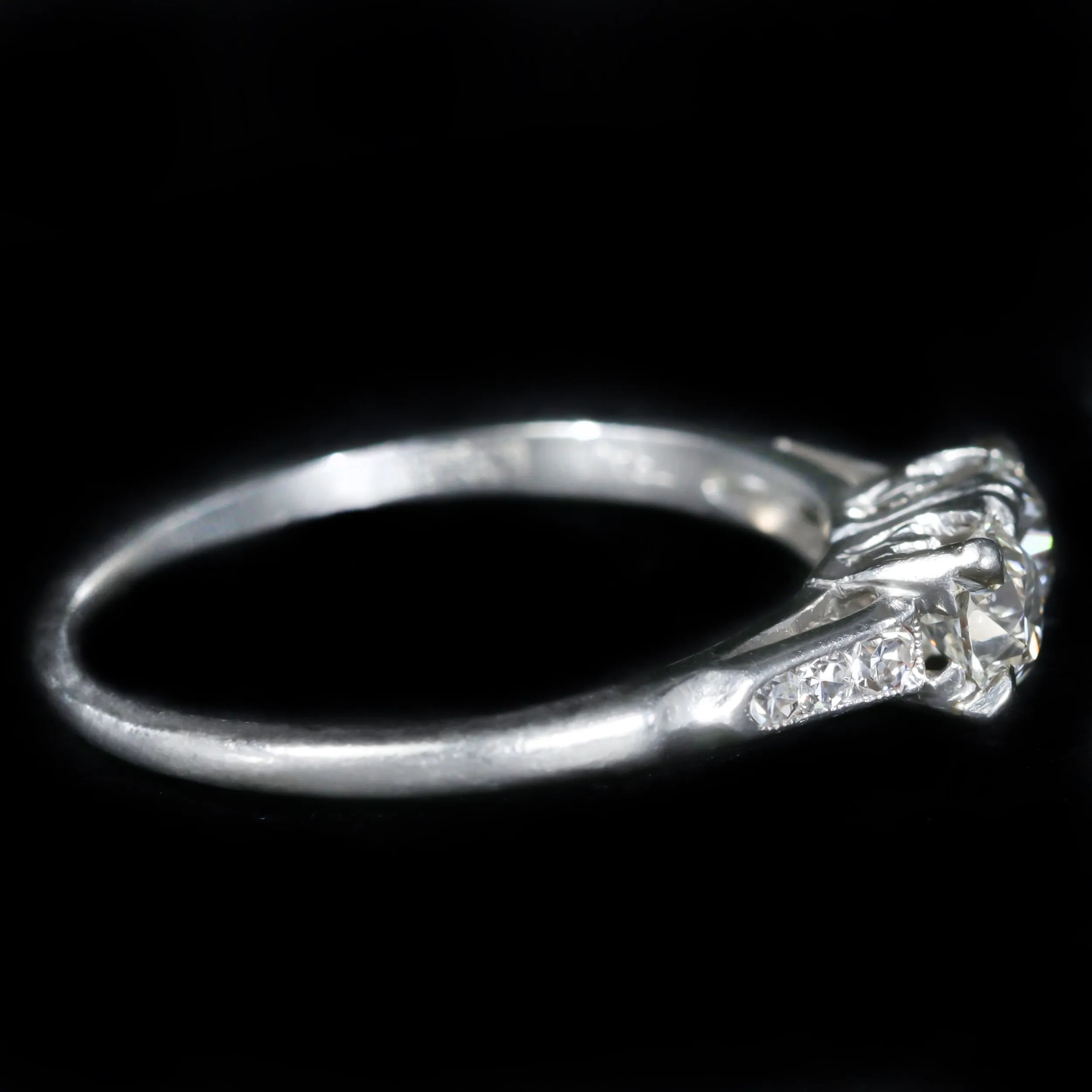 Art Deco Traub Orange Blossom Toi et Moi Diamond Ring