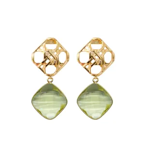 Avignon Lemon Quartz Earrings