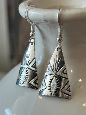 Azteca Sunrise Sterling Silver Earrings