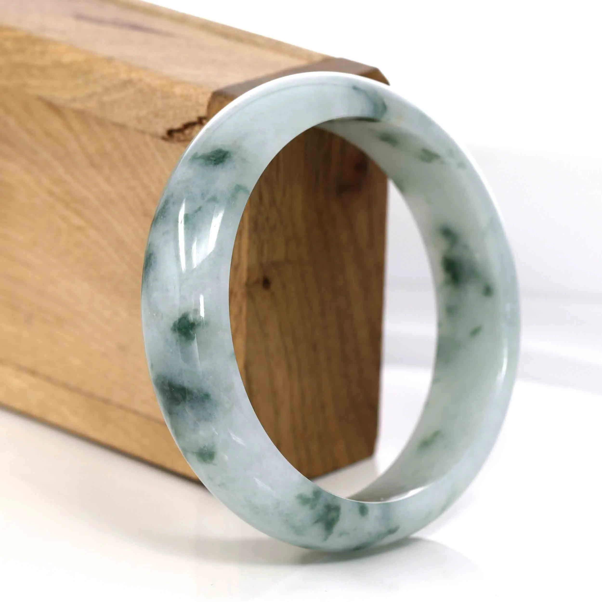 Baikalla Classic Real Jade Jadeite Bangle Bracelet (60.31 mm)#308