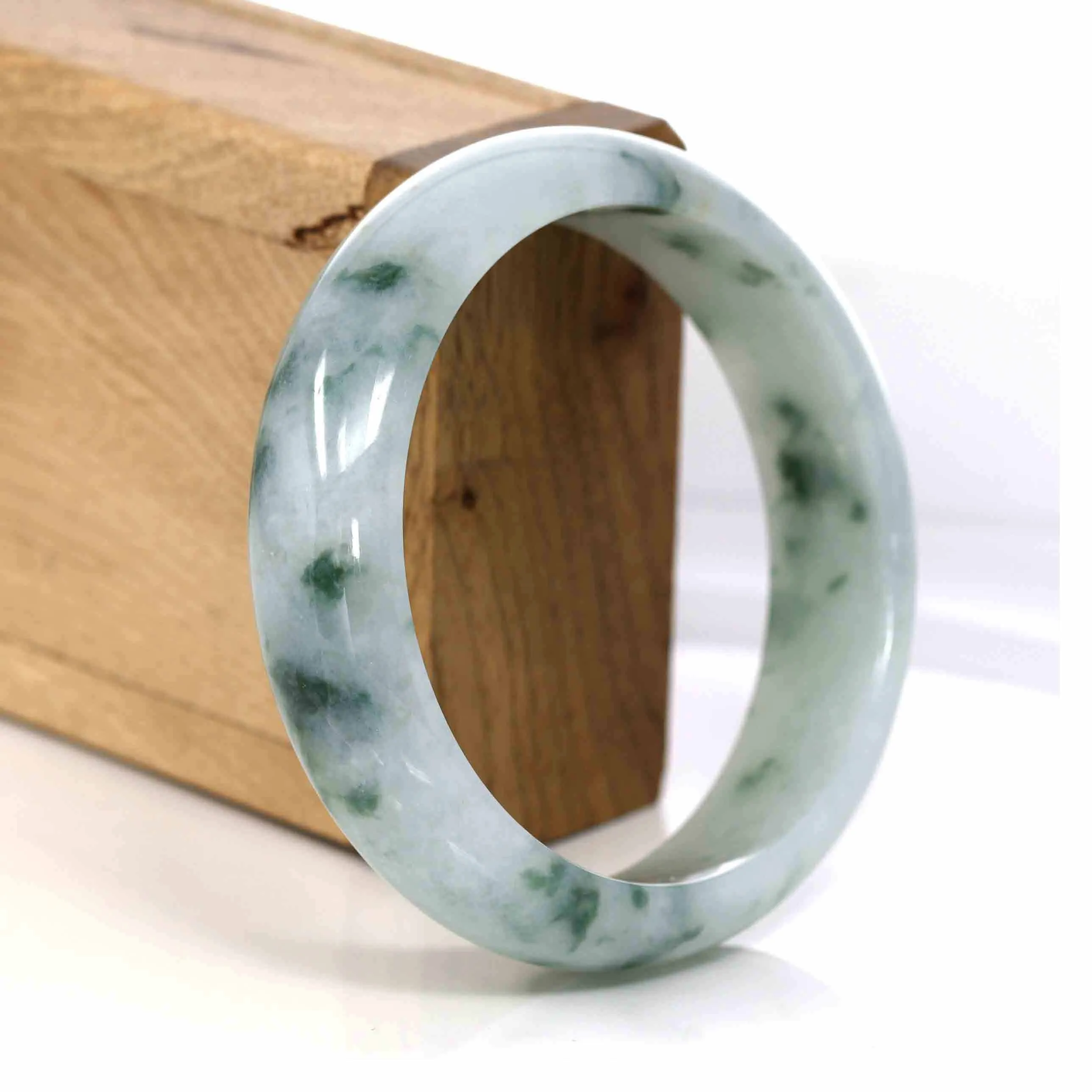 Baikalla Classic Real Jade Jadeite Bangle Bracelet (60.31 mm)#308