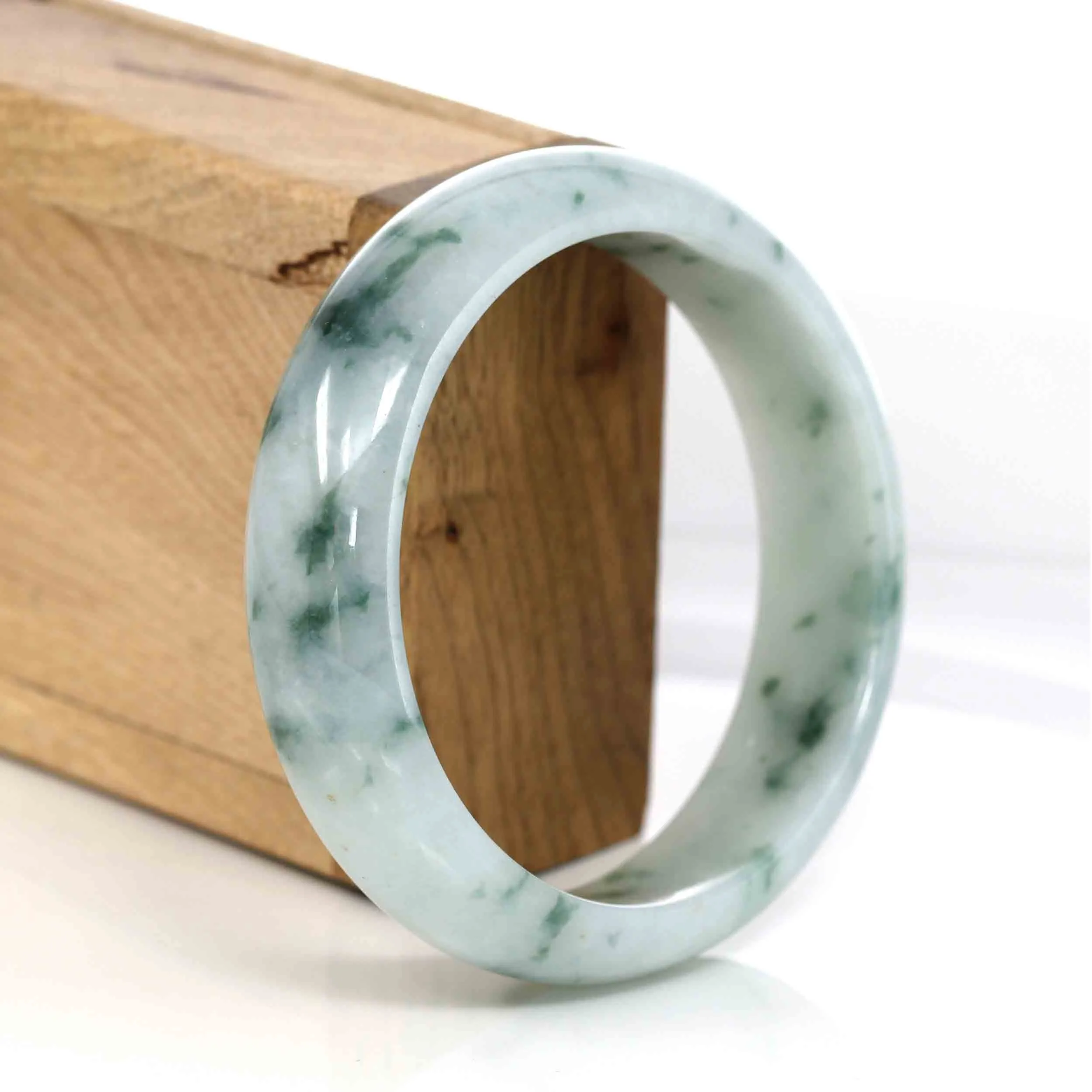 Baikalla Classic Real Jade Jadeite Bangle Bracelet (60.31 mm)#308