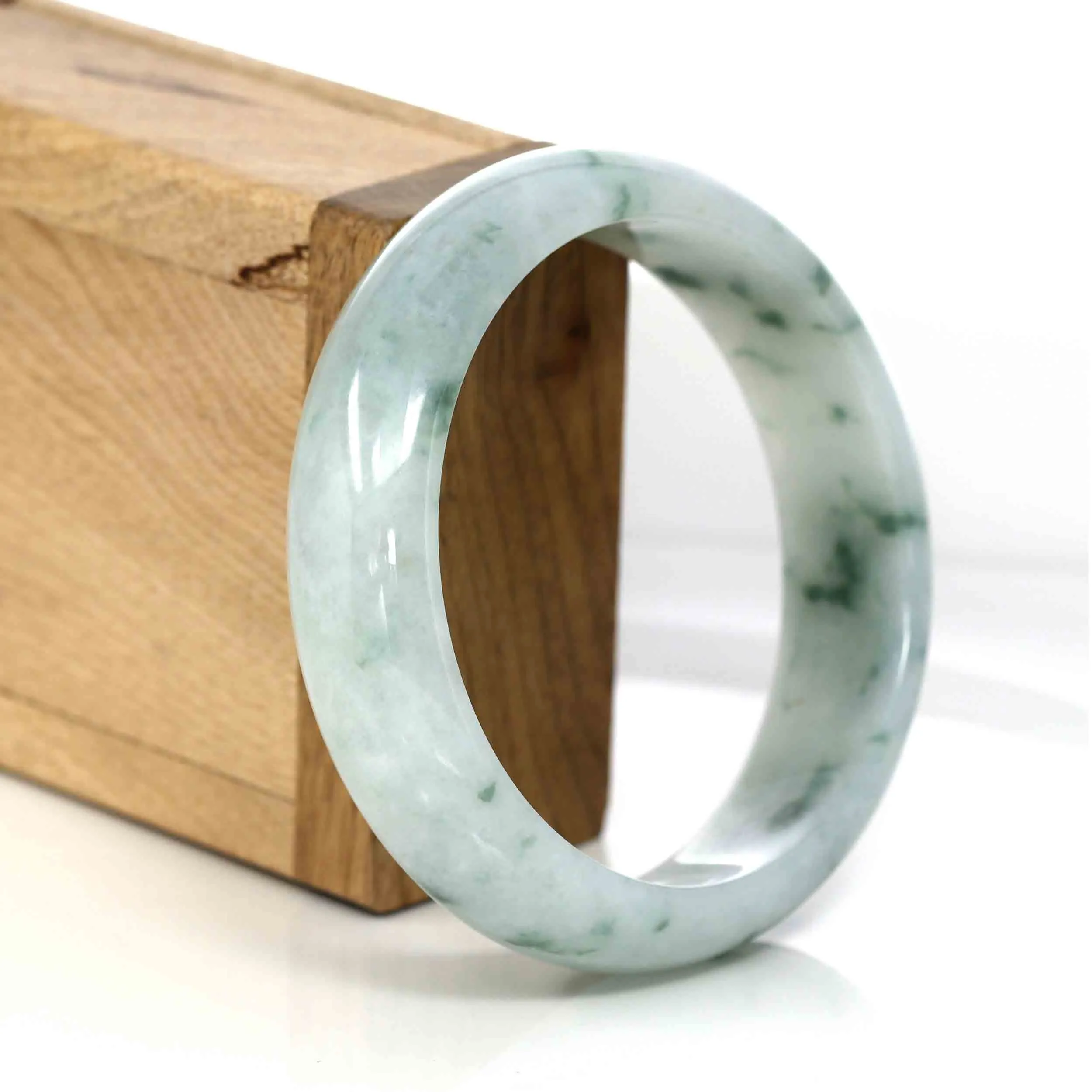 Baikalla Classic Real Jade Jadeite Bangle Bracelet (60.31 mm)#308