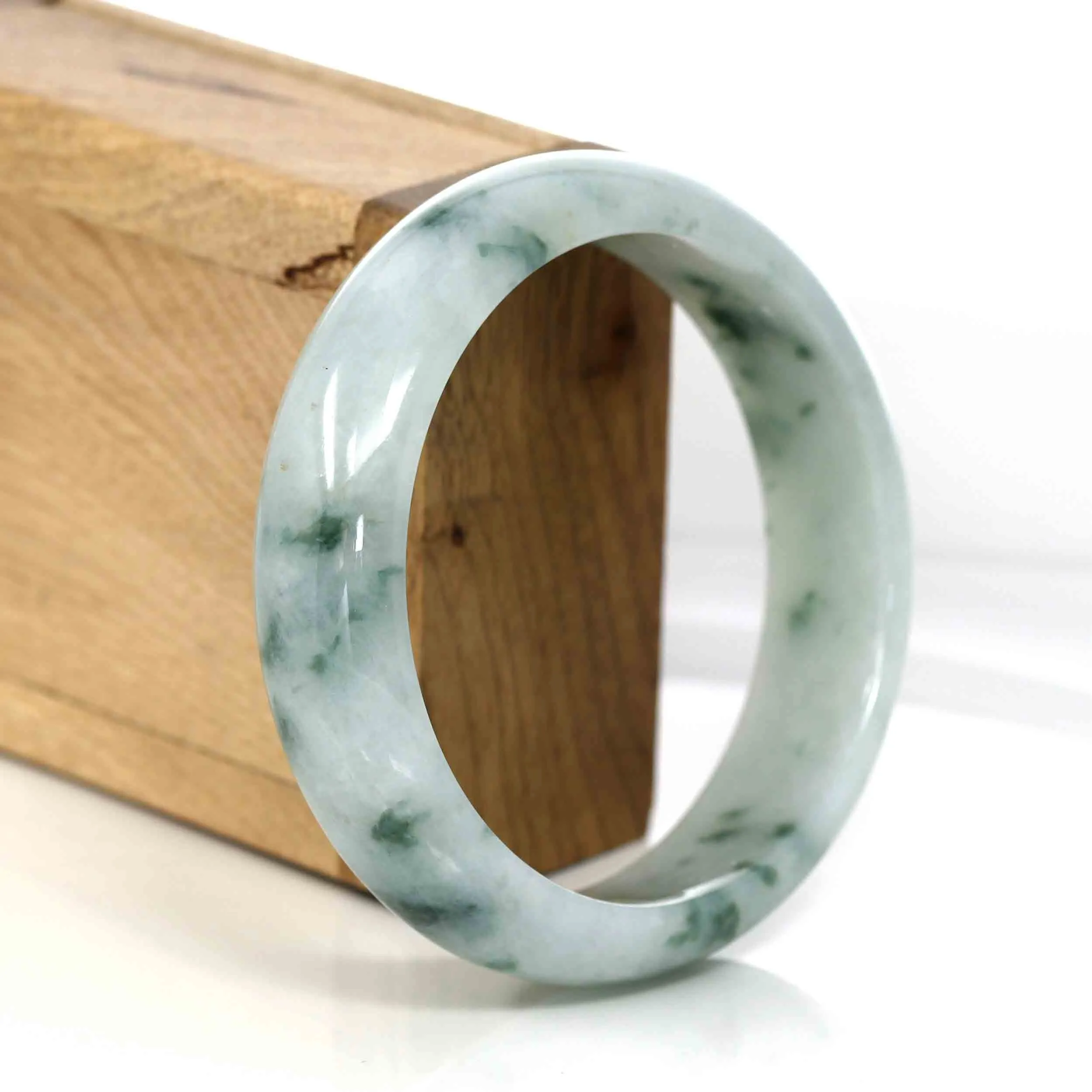 Baikalla Classic Real Jade Jadeite Bangle Bracelet (60.31 mm)#308