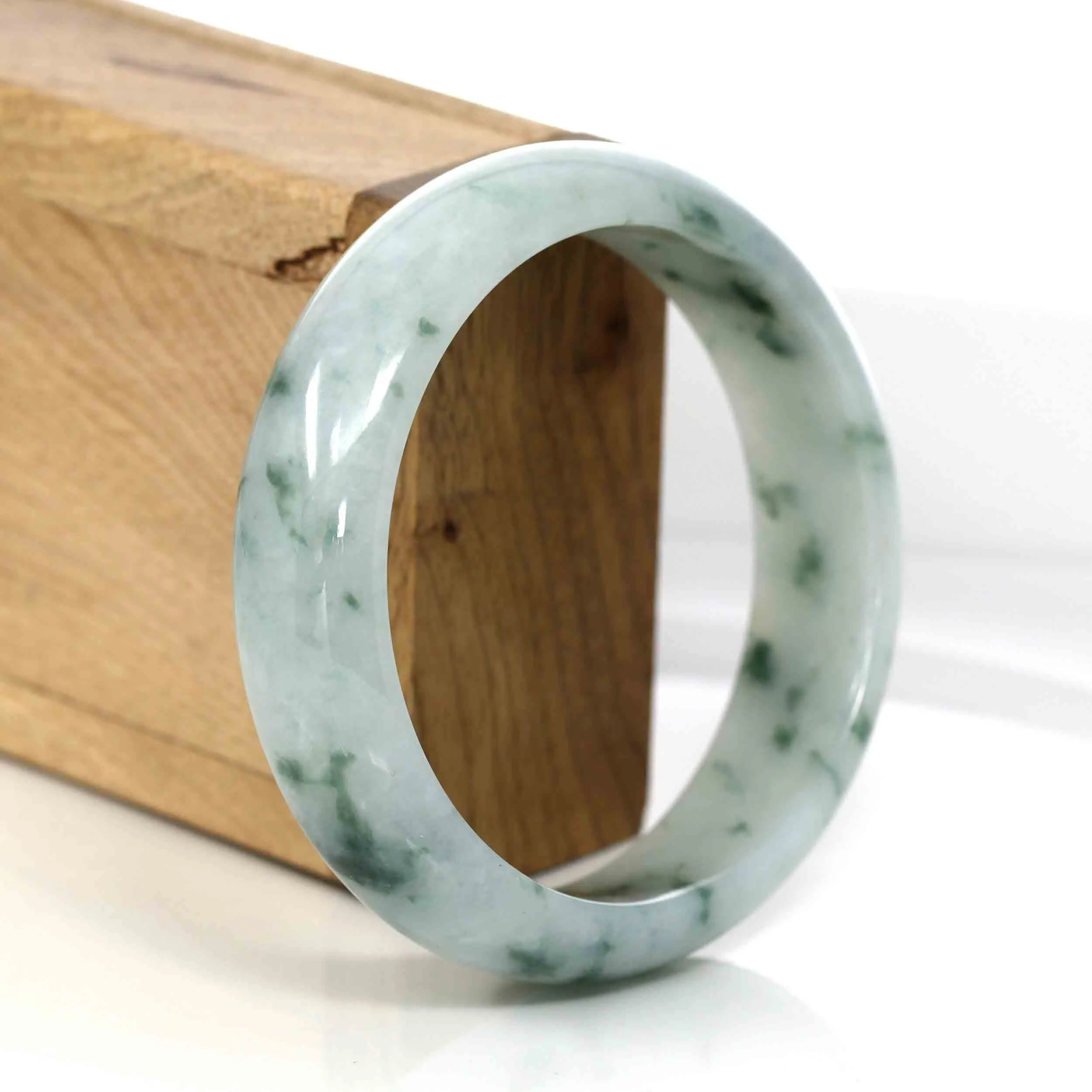 Baikalla Classic Real Jade Jadeite Bangle Bracelet (60.31 mm)#308