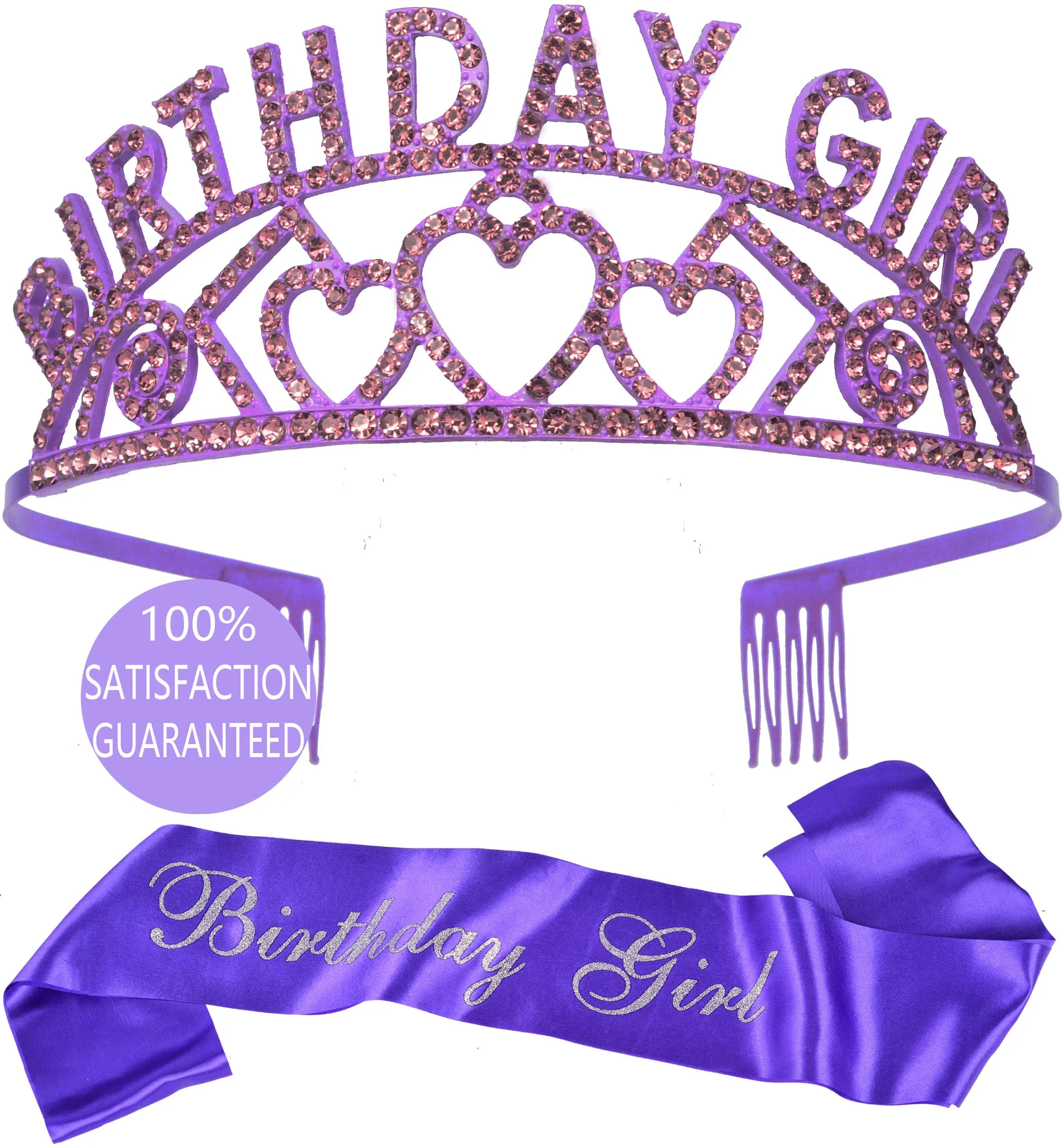 Birthday Decorations, Birthday Girl Sash and Tiara, Happy Birthday, Happy Birthday Party