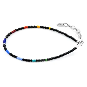 Black - Multicoloured Layla Silver and Miyoko Glass Bracelet