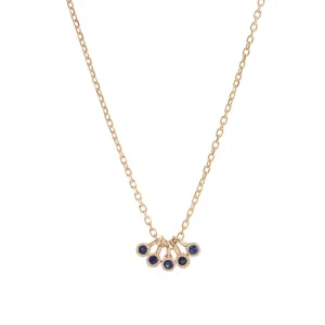 Blue Sapphire Milestones Necklace (ready to ship option)*