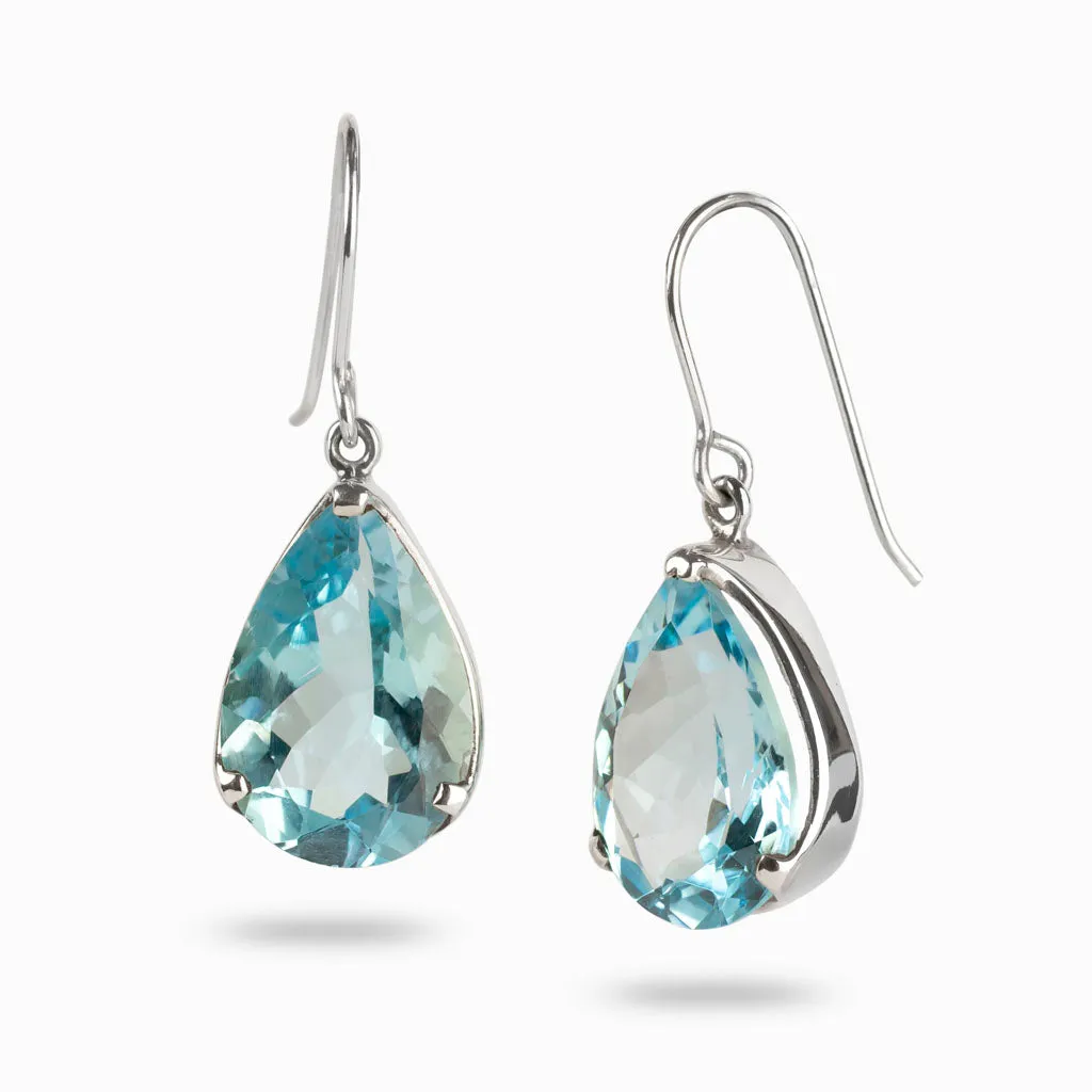 Blue Topaz Earrings