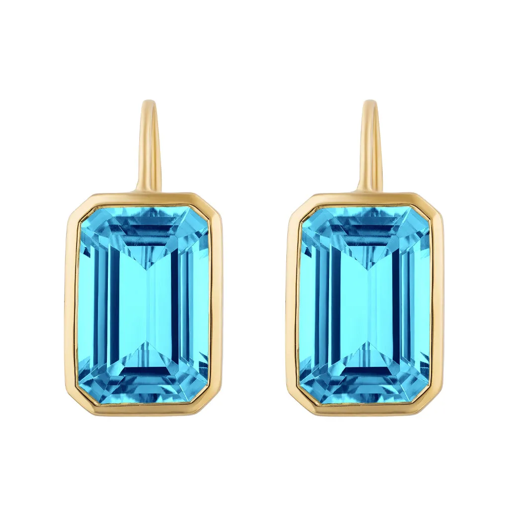 Blue Topaz Earrings