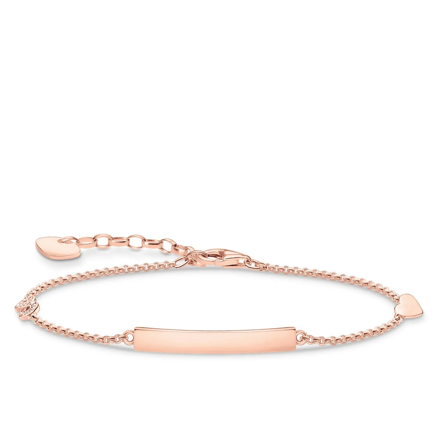 Bracelet Classic With  Heart & Infinity Rose Gold