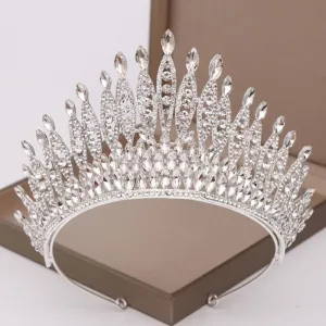 Bridal Head Jewelry Artificial Crystal Rhinestone Inlaid Bride Crown Headband