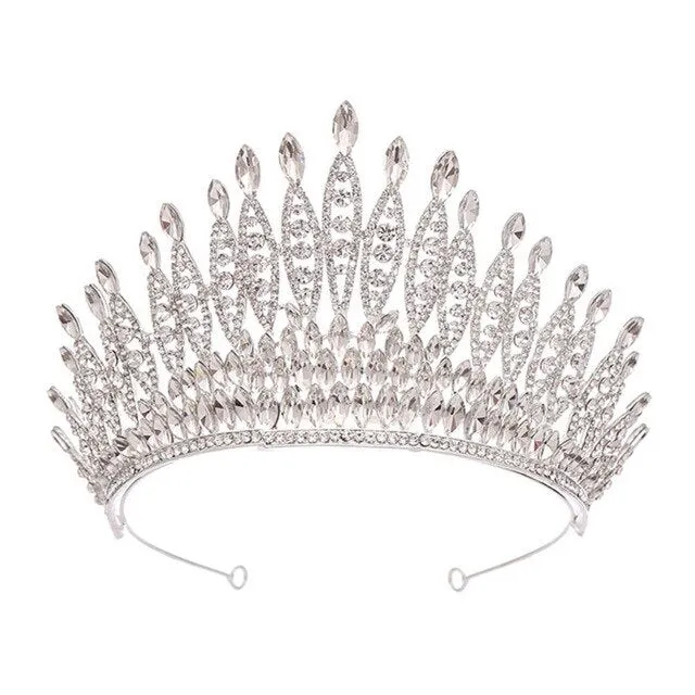 Bridal Head Jewelry Artificial Crystal Rhinestone Inlaid Bride Crown Headband