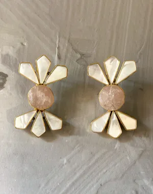 Candy Earrings (Rose Quartz)