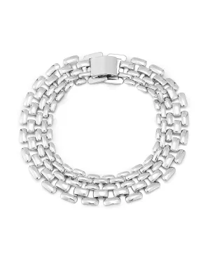 Celine Chain Link Bracelet- Silver