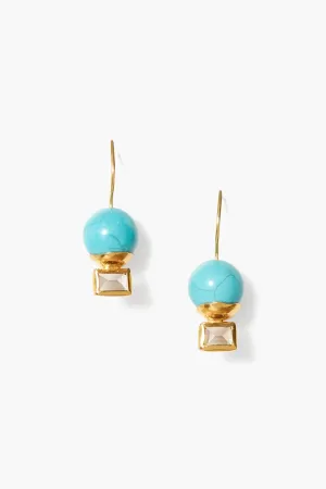 Chan Luu Elena Drop Earrings - Turquoise Mix