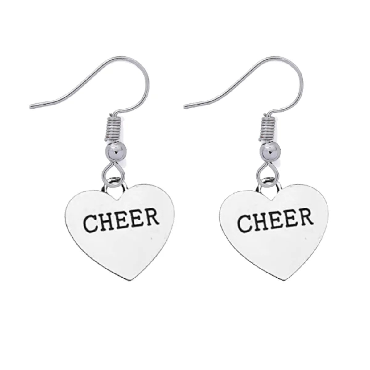 Cheer Heart Charm Earrings