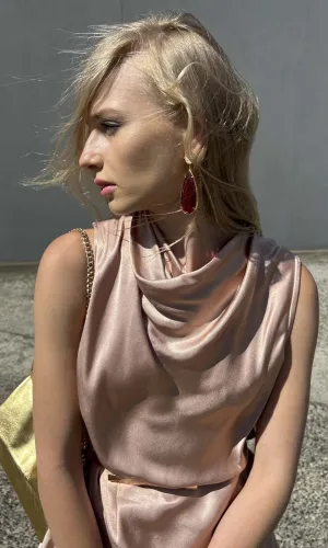 Christie Nicolaides Franca Earrings - Fuchsia