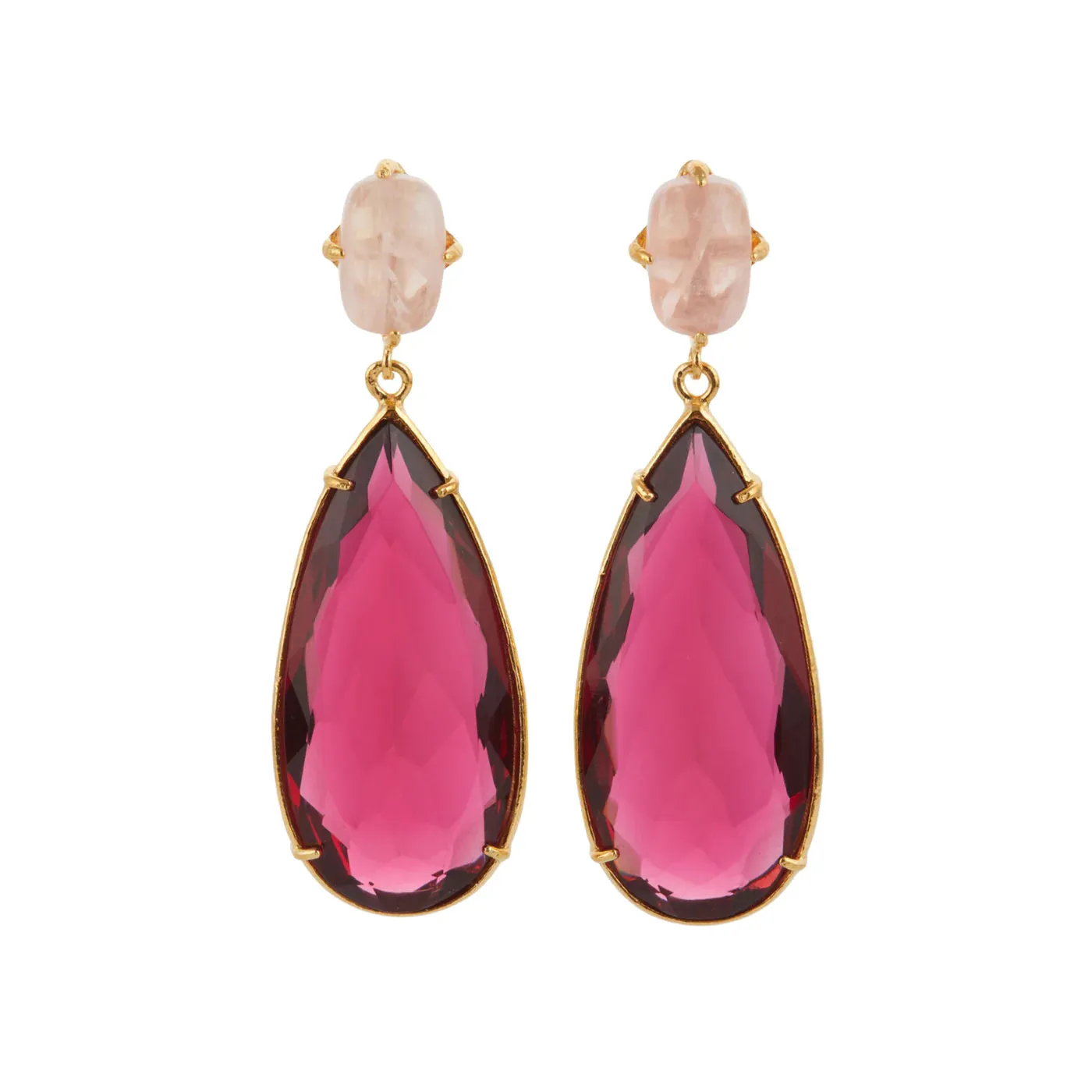 Christie Nicolaides Franca Earrings - Fuchsia