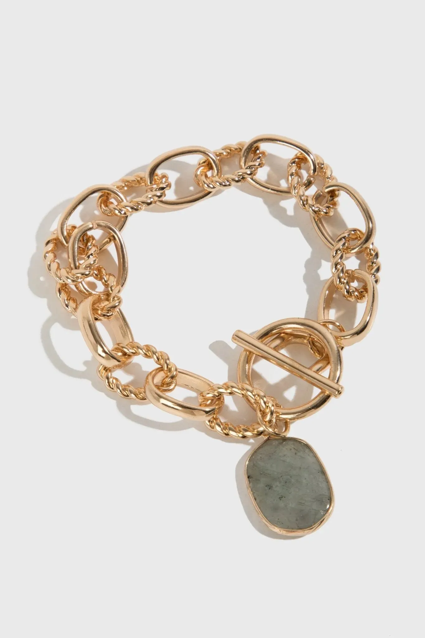 Chunky Chain Stone Bracelet