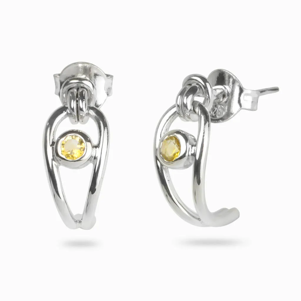 Citrine Stud Earrings