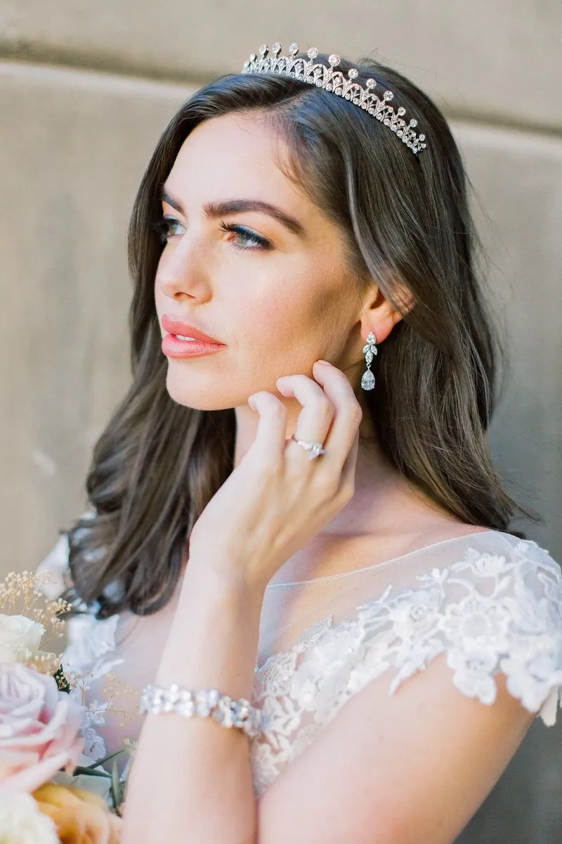 CLAIRE Bridal Drop Earrings