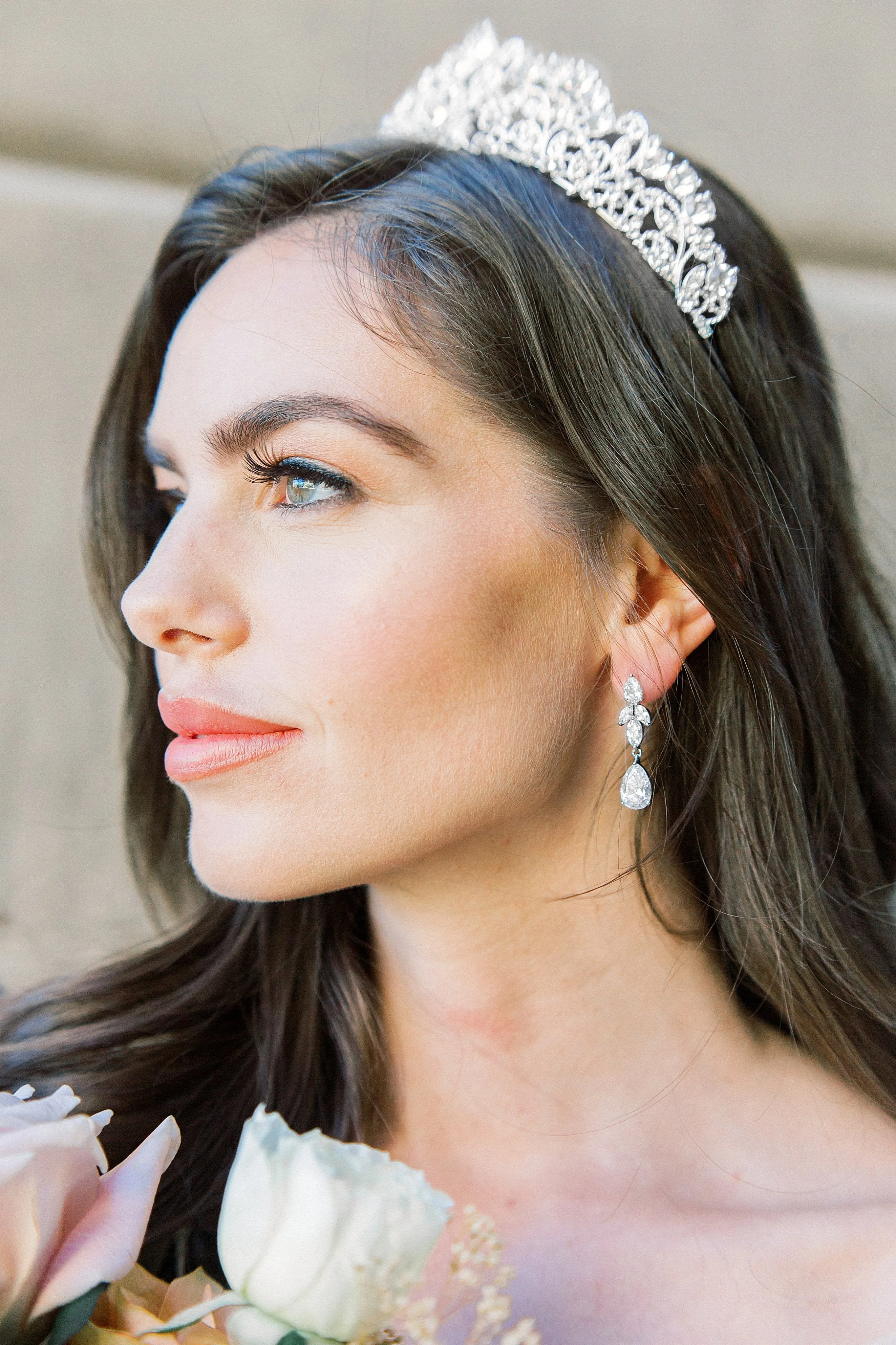 CLAIRE Bridal Drop Earrings