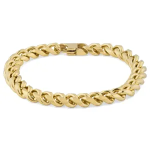 Classy Men 8mm Gold-Toned Chain Bracelet