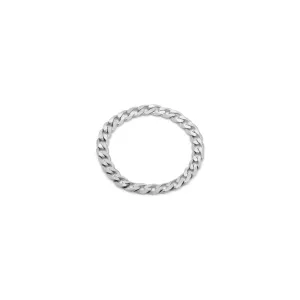 Cubano Chain Ring | Silver