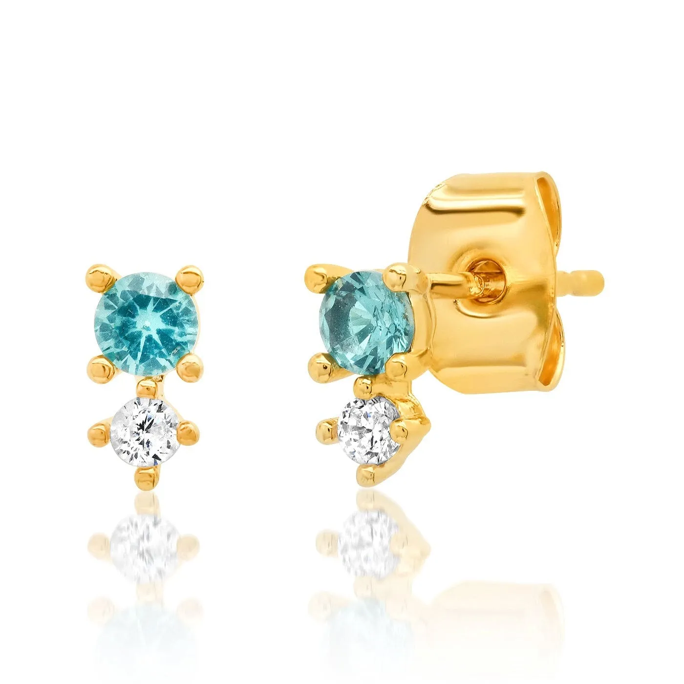 CZ and Colored Stone Studs