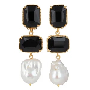 Daphne Earrings Black