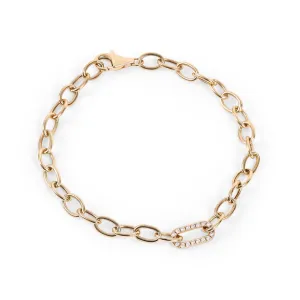 DIAMOND LINK CHAIN BRACELET