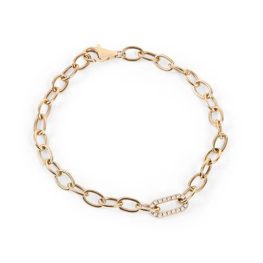 DIAMOND LINK CHAIN BRACELET