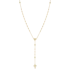 Diamond Rosary Necklace