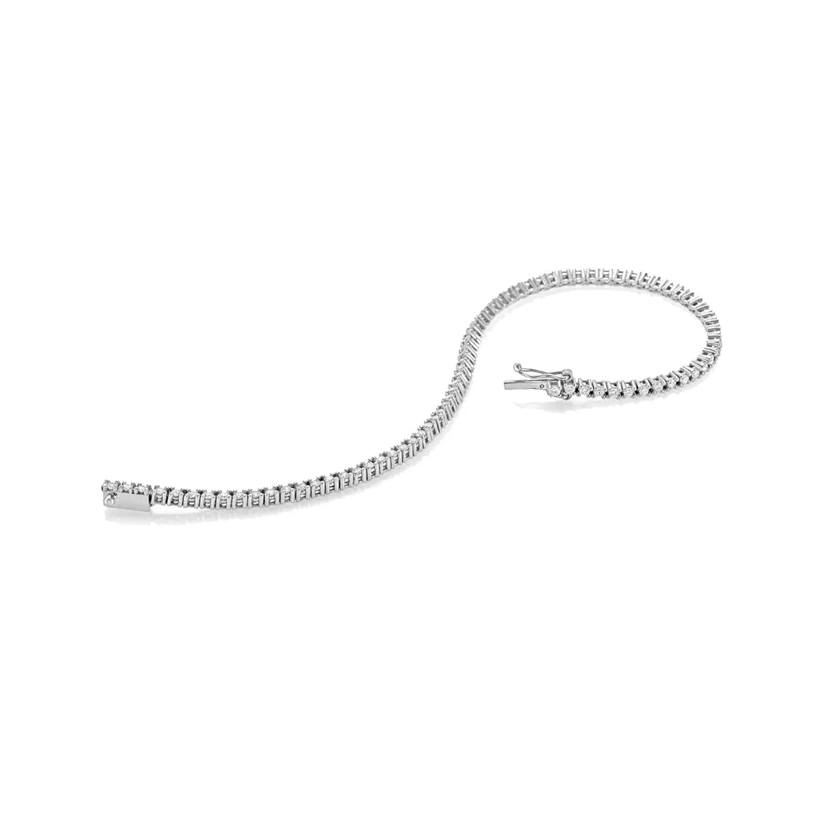 Diamond Tennis Bracelet (7.00 ct.) 3.7 mm 4-Prongs Setting in 14K Gold