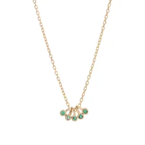 Emerald Milestones Necklace (ready to ship option)*