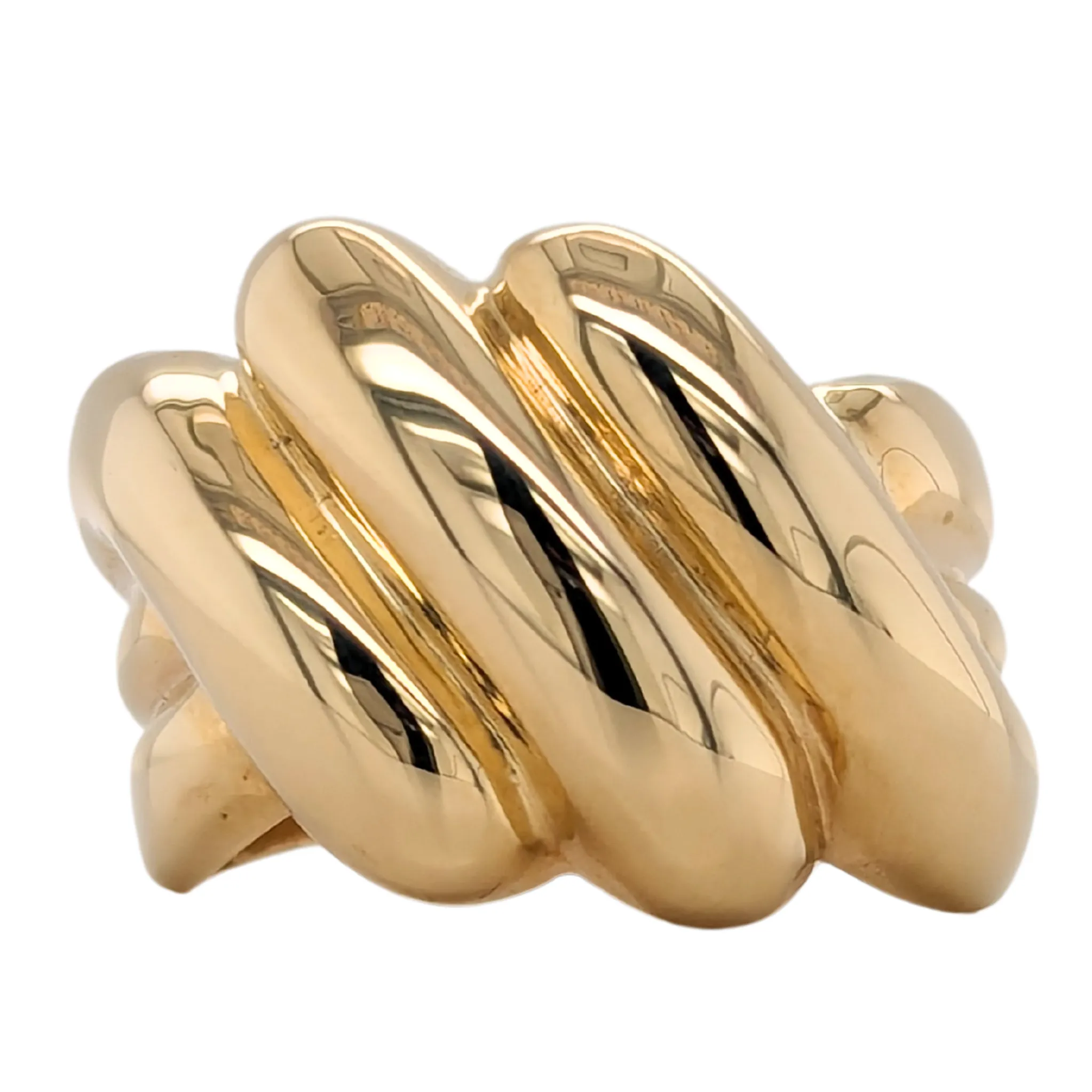 Estate: 14K Yellow Gold Domed Ring