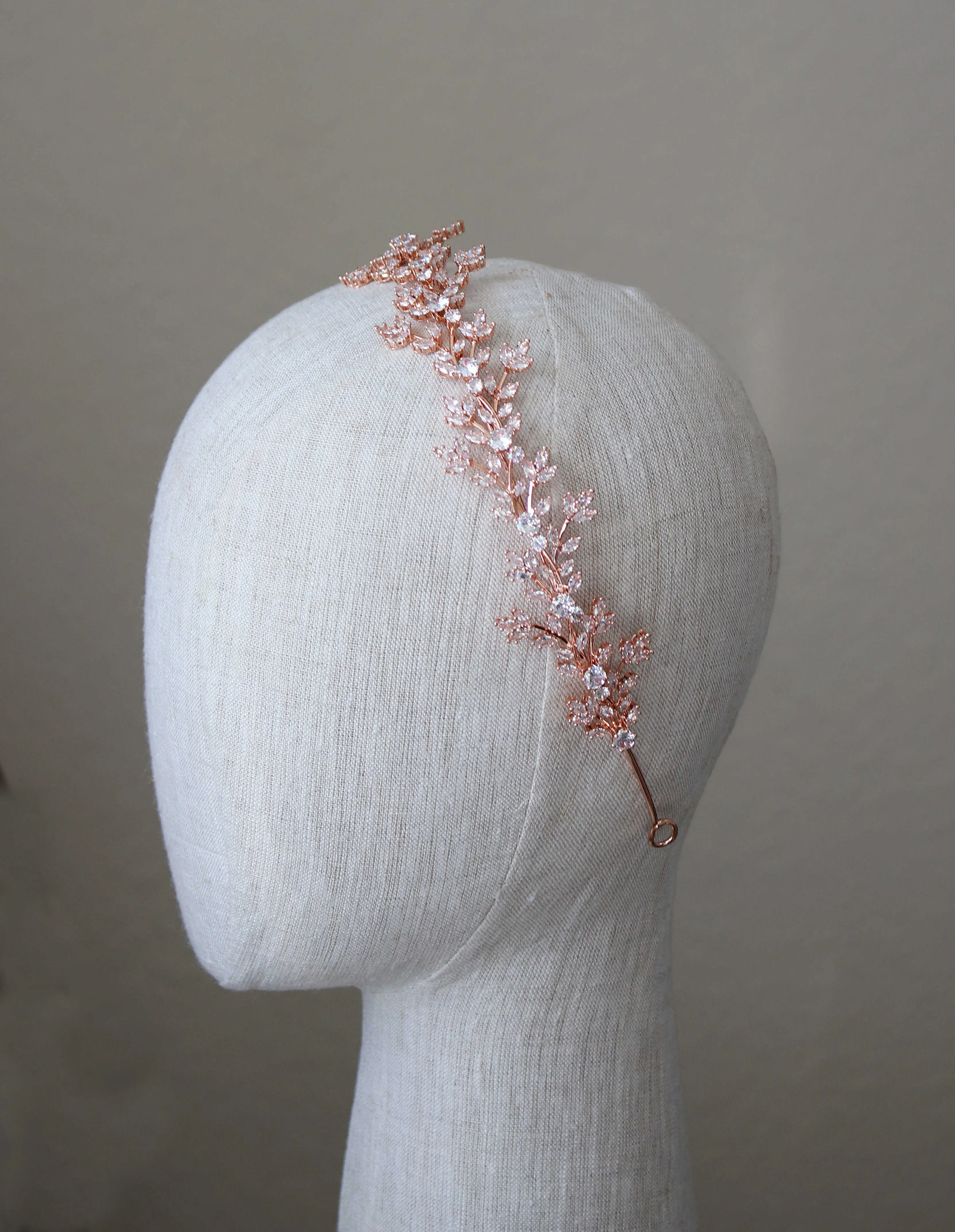 FABRICE Simulated Diamond Headband Headpiece