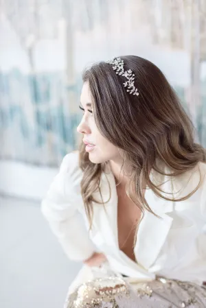 FABRICE Simulated Diamond Headband Headpiece