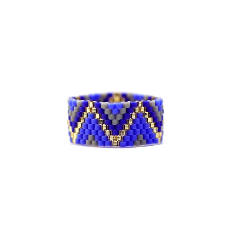 Fairywoo Handmade Bohemian Rings - Geometric Beaded